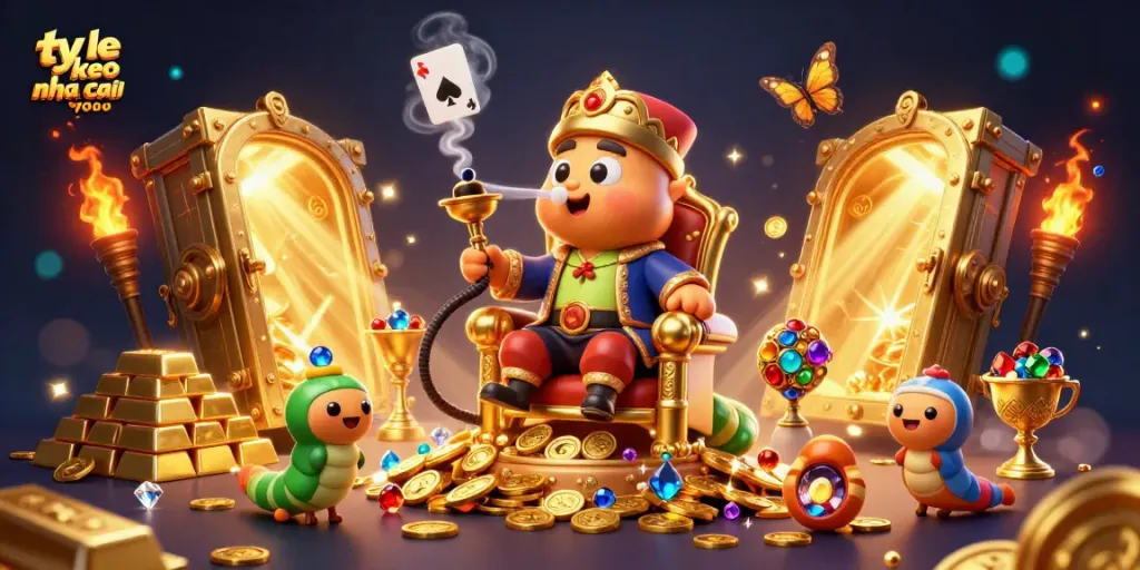 Engage in accurate betting with ty le keo nha cai as the caterpillar master puffs poker symbols.
