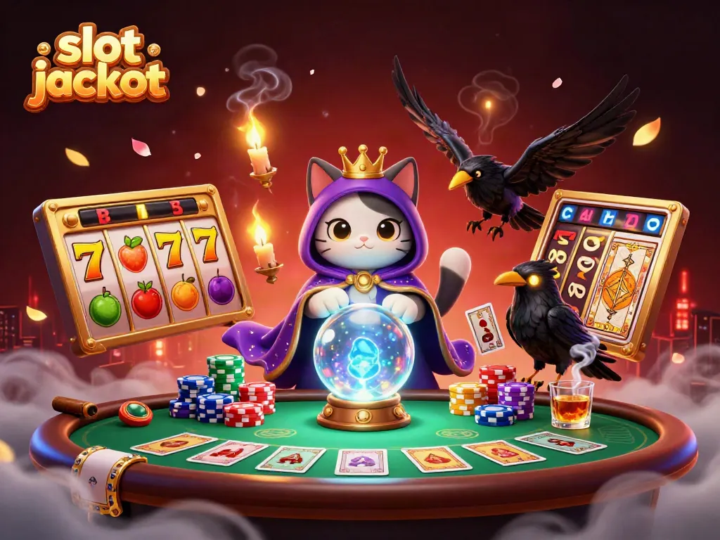 Experience thrilling moments with a vibrant slot jackpot scene featuring mystical characters.