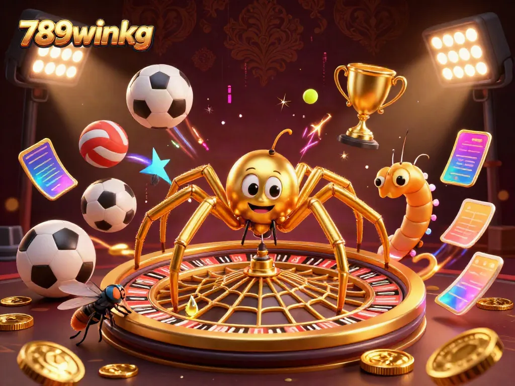 Experience thrilling bets with 789winkg in this dynamic casino illustration.
