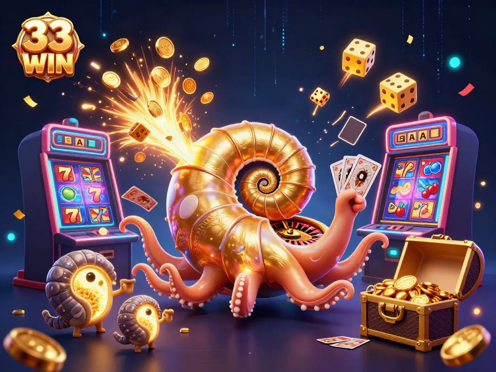 Experience exciting gameplay at 33 WIN with vibrant casino elements and dazzling characters.