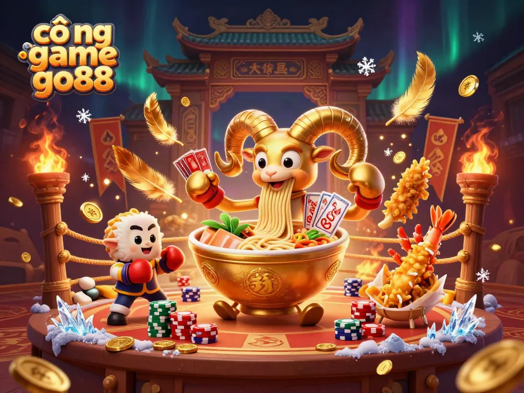 Experience dynamic gaming action at cổng game go88 with vibrant characters and exciting casino elements.