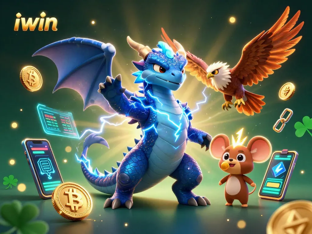 Spin the reels with iwin's electrifying gaming experience featuring dragons and crypto elements.