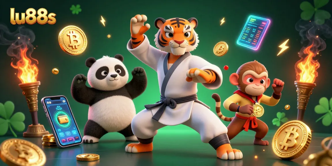 LU88s rewards players with a thrilling gaming experience surrounded by vibrant crypto elements.