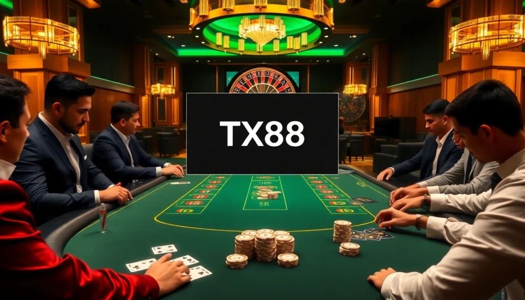 Experience the thrill of winning at TX88, with a sophisticated poker game and luxurious casino ambiance.