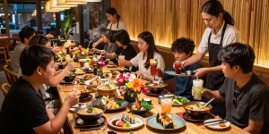Link Red88 dining experience showcasing vibrant Asian fusion dishes and inviting atmosphere