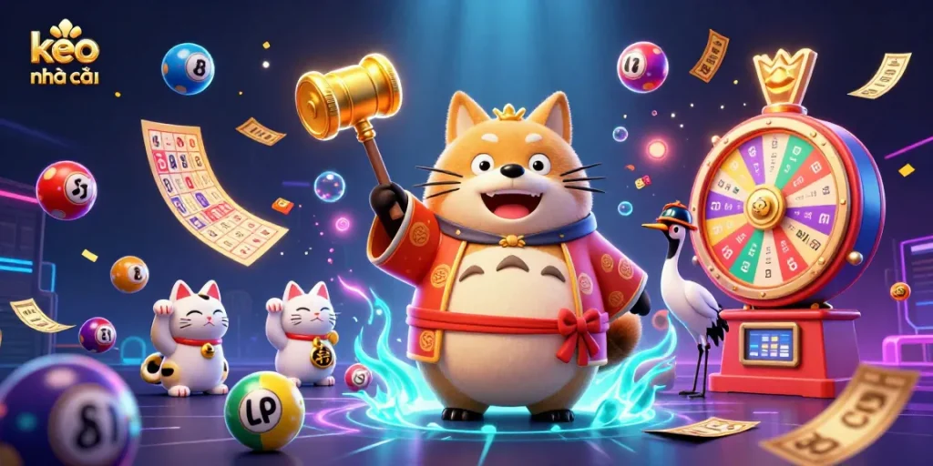 Engage in kèo nhà cái excitement with vibrant 3D characters and stunning casino elements.
