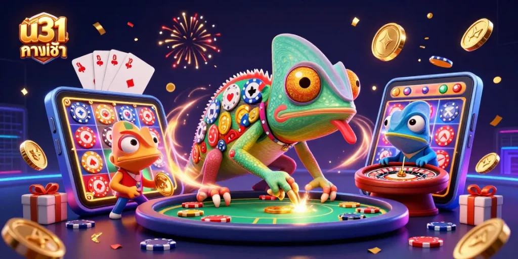 เล่น u31 slot ทางเข้า กับเจ้าของคาสิโนมังกรกิ้งก่าในบรรยากาศที่มีสีสัน
